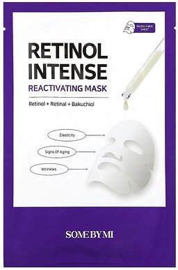 SOME BY MI, Retinol Intense, Reactivating Beauty Mask, reaktivierende Beauty-Maske, 1 Tuchmaske, 22 g (0,77 oz.)