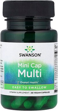 Swanson, Mini Cap Multi, 30 vegane Kapseln