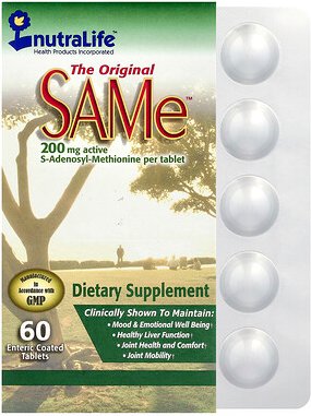 NutraLife, SAMe, 200 mg, 60 magensaftresistente Tabletten