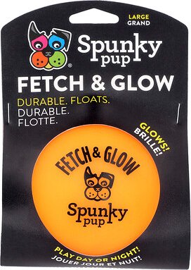 Spunky Pup, Fetch & Glow, Ball, groß, 1 Spielzeug