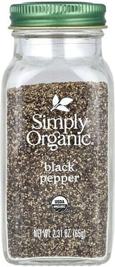 Simply Organic, Black Pepper, Schwarzer Pfeffer, 65 g (2,31 oz.)