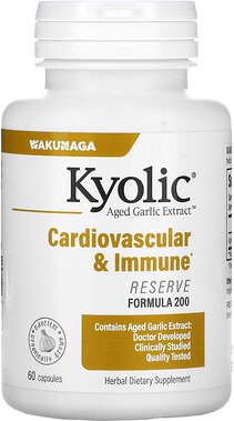 Thumbnail - Kyolic, Aged Garlic Extract, Herz-Kreislauf-System und Immunsystem, Reserveformel 200, 60 Kapseln (600 mg pro Kapsel)