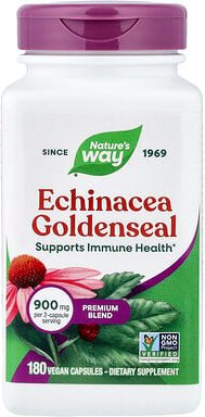 Nature's Way, Echinacea Yellowseal, Premium-Mischung, 180 vegane Kapseln (450 mg pro Kapsel)