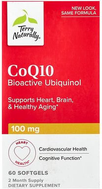 Terry Naturally, CoQ10, bioaktives Ubichinol, 60 Weichkapseln