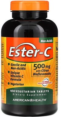 Thumbnail - American Health, Ester-C with Citrus Bioflavonoids, Ester-C mit Zitrus-Bioflavonoiden, 450 pflanzliche Tabletten