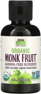 NOW Foods, Organic Monk Fruit, flüssiger Süßstoff, 59 ml (2 fl. oz.)
