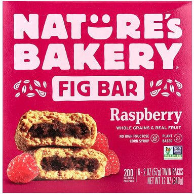 Nature's Bakery, Feigenriegel, Himbeere, 6 Doppelpacks, je 57 g (2 oz.)