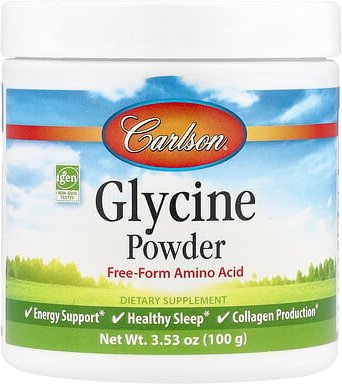 Carlson, Glycin, Aminosäurenpulver, 3.53 oz (100 g)