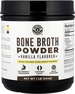 Left Coast Performance, Bone Broth Powder, Bone Broth Powder, Vanille, 454 g (1 lb.)