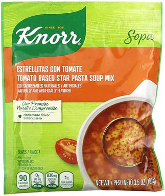 Knorr, Star Pasta Soup Mix auf Tomatenbasis, 100 g (3,5 oz.)