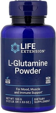 Life Extension, L-Glutamine Powder, L-Glutamin-Pulver, 100 g (3,53 oz.)