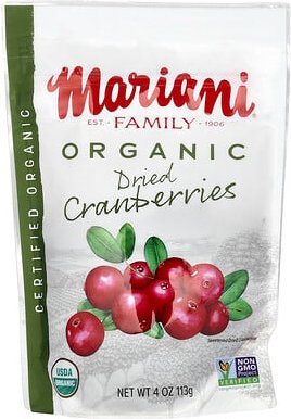 Mariani, Getrocknete Bio-Cranberries, 113 g (4 oz.)