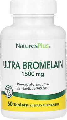 Thumbnail - NaturesPlus, Ultra Bromelain, ultrastarkes Bromelain, 1.500 mg, 60 Tabletten