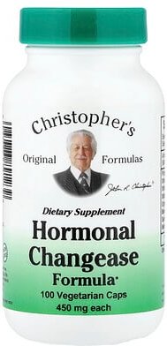 Christopher's Original Formulas, Hormonal Changease Formula, Hormonal-Changease-Formel, 100 vegetarische Kapseln