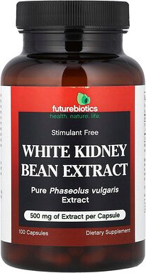 Futurebiotics, White Kidney Bean Extract, Extrakt aus weißen Kidneybohnen, 100 Kapseln (500 mg pro Kapsel)
