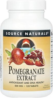 Source Naturals, Pomegranate Extract, Granatapfelextrakt, 500 mg, 120 Tabletten