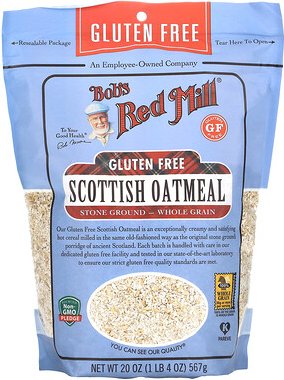 Bob's Red Mill, Scottish Oatmeal, Whole Grain, Gluten Free, Schottische Vollkorn-Haferflocken, glutenfrei, 567 g (20 oz....