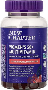 New Chapter, Women‘s 50+ Multivitamin Gummies, Multivitamin-Fruchtgummis für Frauen ab 50, Beere-Zitrus, 90 Fruchtgummis
