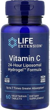 Life Extension, Vitamin C, Nahrungsergänzungsmittel mit Vitamin C, 60 vegetarische Tabletten