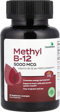 Futurebiotics, Methyl B12, Kirsche, 5.000 mcg, 90 vegetarische Lutschtabletten
