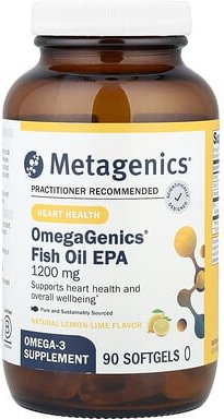 Metagenics, OmegaGenics EPA 1200, OmegaGenics EPA 1200, natürliche Zitrone-Limette, 90 Weichkapseln