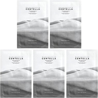 SKIN1004, Madagascar Centella, Tone Brightening Glow Beauty Mask, aufhellende und strahlende Schönheitsmaske, 5 Tuchmask...
