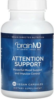 BrainMD, Aufmerksamkeitsunterstützung, 90 vegane Kapseln