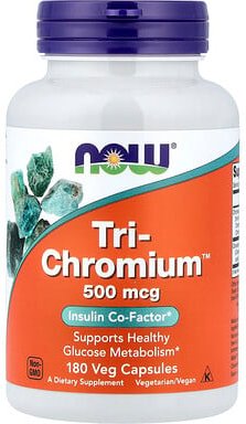 NOW Foods, Tri-Chromium™, 180 pflanzliche Kapseln