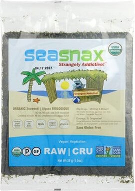 SeaSnax, Organic Seaweed, Bio-Seetang, 28 g (1 oz.)