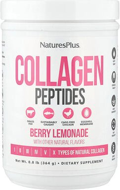 NaturesPlus, Kollagenpeptide, Beerenlimonade, 364 g (0,8 lbs.)