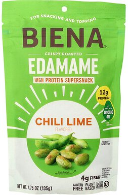 BIENA, Crispy Roasted Edamame, Chili Lime, 4.75 oz (135 g)