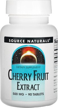 Source Naturals, Cherry Fruit Extract, Kirschfruchtextrakt, 500 mg, 90 Tabletten