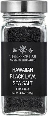 The Spice Lab, Hawaiianisches schwarzes Lava-Meersalz, feinkörnig, 4,3 oz. (121 g)