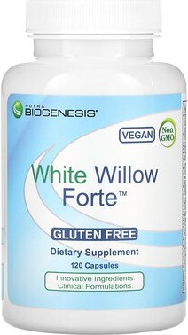 Nutra BioGenesis, White Willow Forte, 120 Kapseln
