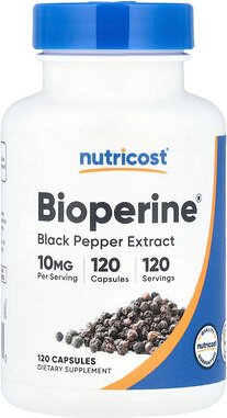 Thumbnail - Nutricost, Bioperine®, 10 mg, 120 Kapseln