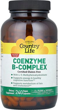 Country Life, Coenzym-B-Komplex, 240 vegane Kapseln