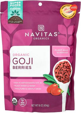 Navitas Organics, Organic Goji Berries, Bio-Goji-Beeren, 454 g (16 oz.)