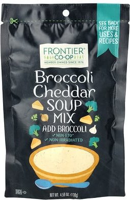 Frontier Co-op, Brocoli Cheddar Soup Mix, Brokkoli-Cheddar-Suppenmischung, 130 g (4,59 oz.)