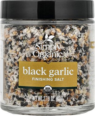 Simply Organic, Black Garlic, Finishing Salt, Schwarzer Knoblauch, 62 g (2,19 oz.)