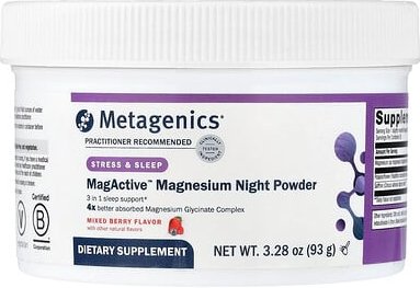 Metagenics, MagActive™ Magnesium Night Powder, Magnesium-Nachtpulver, gemischte Beeren, 93 g (3,28 oz.)