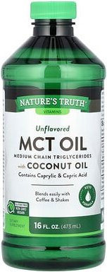Nature's Truth, MCT Oil with Coconut Oil, MCT-Öl mit Kokosnussöl, geschmacksneutral, 14 g, 473 ml (16 fl. oz.)
