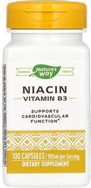 Nature's Way, Niacin, Vitamin B3, 100 mg, 100 Kapseln
