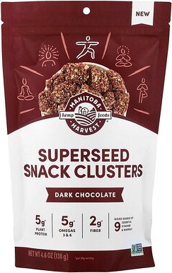 Manitoba Harvest, Superseed Snack Clusters, dunkle Schokolade, 130 g (4,6 oz.)