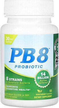 Nutrition Now, PB 8™ Probiotic, Probiotikum, 60 pflanzliche Kapseln (7 Milliarden pro Kapsel)