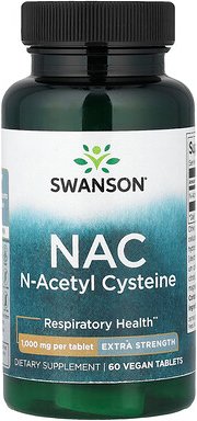 Swanson, NAC, 60 vegane Tabletten (1 g pro Tablette)