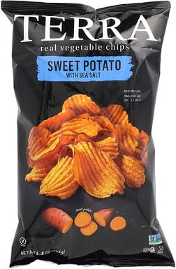 Terra, Real Gemüse Chips, Süßkartoffel mit Meersalz, 192 g (6,8 oz.)