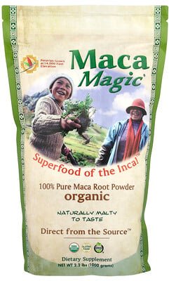Maca Magic, 100% reines Bio-Maca-Wurzelpulver, 1.000 g (2,2 lbs.)