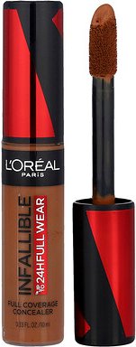 L'Oréal, Infallable, Full Coverage Concealer, Concealer mit vollständiger Abdeckung, 420 Kakao, 10 ml (0,33 fl. oz.)