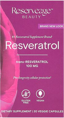 Reserveage Beauty, Resveratrol, 30 vegetarische Kapseln