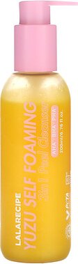 Lalarecipe, Yuzu Self Foaming, 3 in 1 Peeling Cleanser, 200 ml (6,76 fl. oz.)